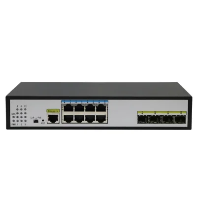 Leadways4376 Cut-price High Quality 8*1000M Port Network Switch+4*1000M SFP Port Fiber Transceiver L2 Managed Fiber Aggregation Switches