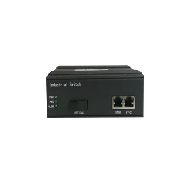 Leadways4368 Industrial Grade Gigabit Ethernet Switch with One Fiber and Two Electrical Port Industrial Grade Gigabit Fiber Optic Transceiver